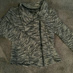 Woven Moto-Style Jacket